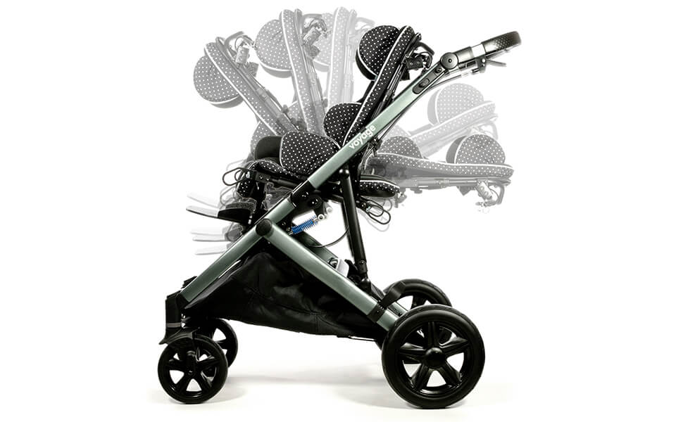 Reversible Stroller Seat with Tilt and Recline
